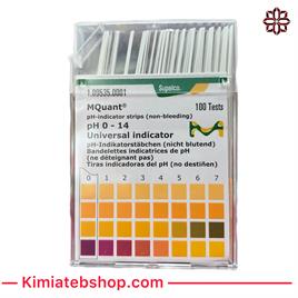 کاغذ پی اچ 0 تا 14 مرک (اصلی)-pH-indicator strips (non-bleeding)